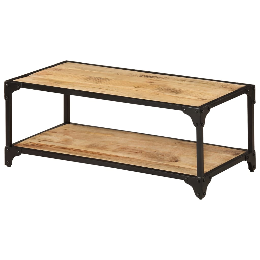 Salontafel 90x45x35 cm massief ruw mangohout 90 x 45 x 35 cm massief mangohout