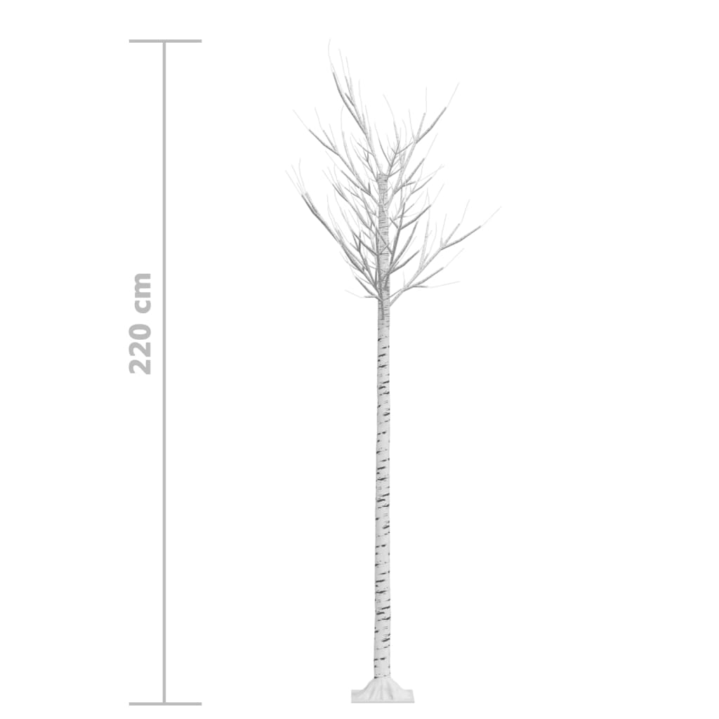 Kerstboom Wilg Met 200 Te Led's Binnen En Buiten 2,2 M 2.2 m Warmwit