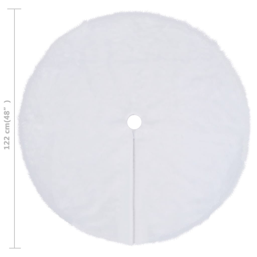Kerstboomrok Kunstvacht Wit 122 cm