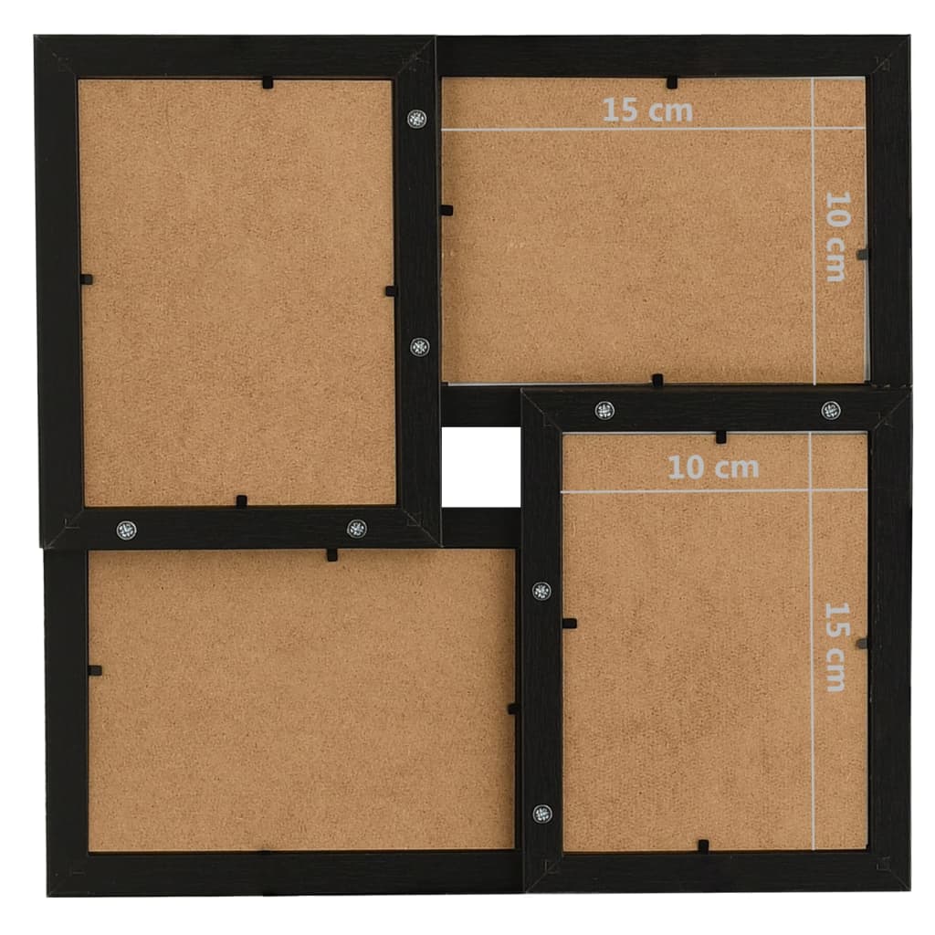 Fotolijst Voor Foto Mdf 4 x (10 x 15 cm) Zwart