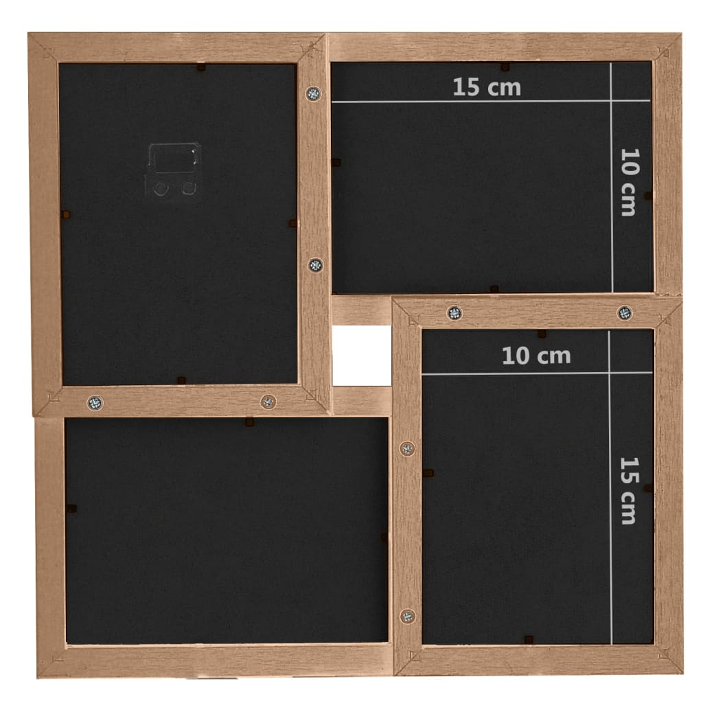 Fotolijst Voor 24X(10X15 Cm) Foto Mdf Lichtbruin 24 x (10 x 15 cm)