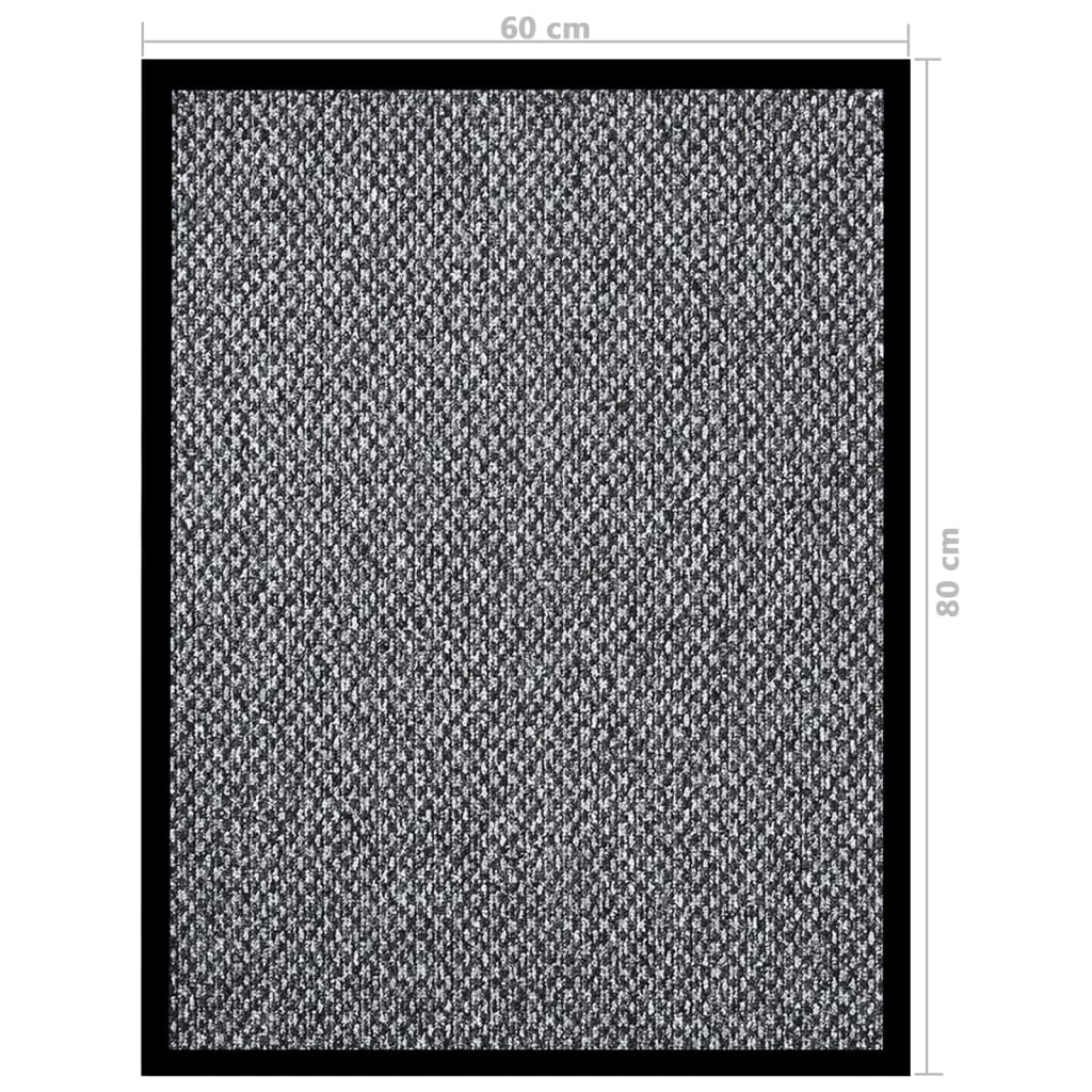 Deurmat 60 x 80 cm Grijs