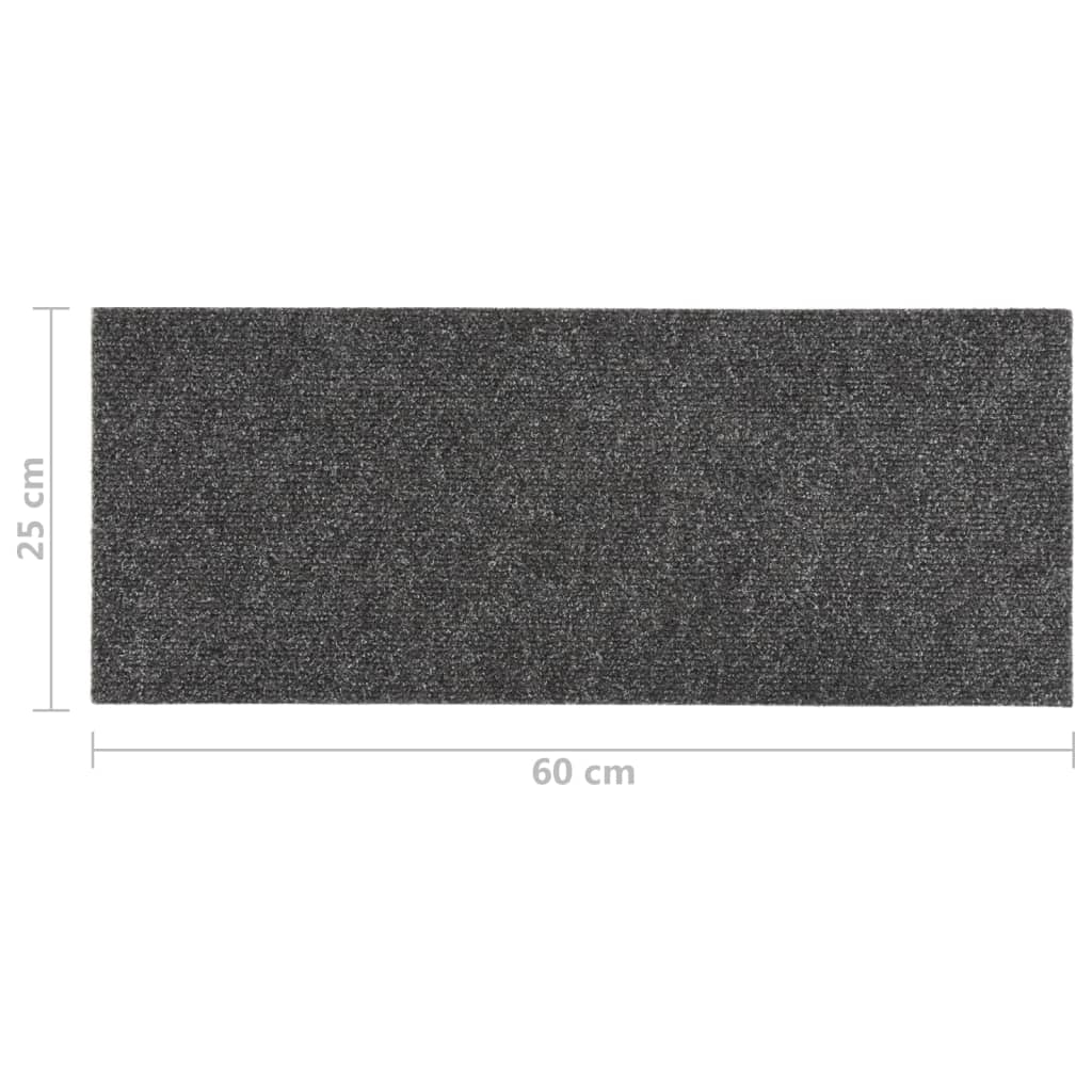 Trapmatten Zelfklevend Rechthoekig 15 60 x 25 cm Antraciet