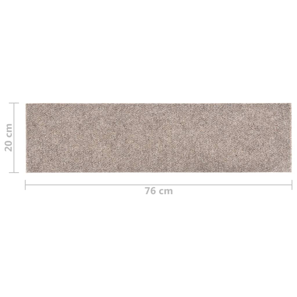 Trapmatten Zelfklevend Rechthoekig Kleurig 15 76 x 20 cm Crème