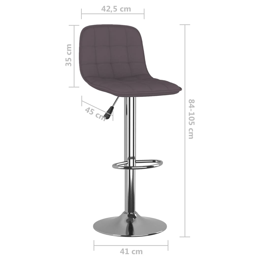 Barkrukken 2 St Stof Taupe
