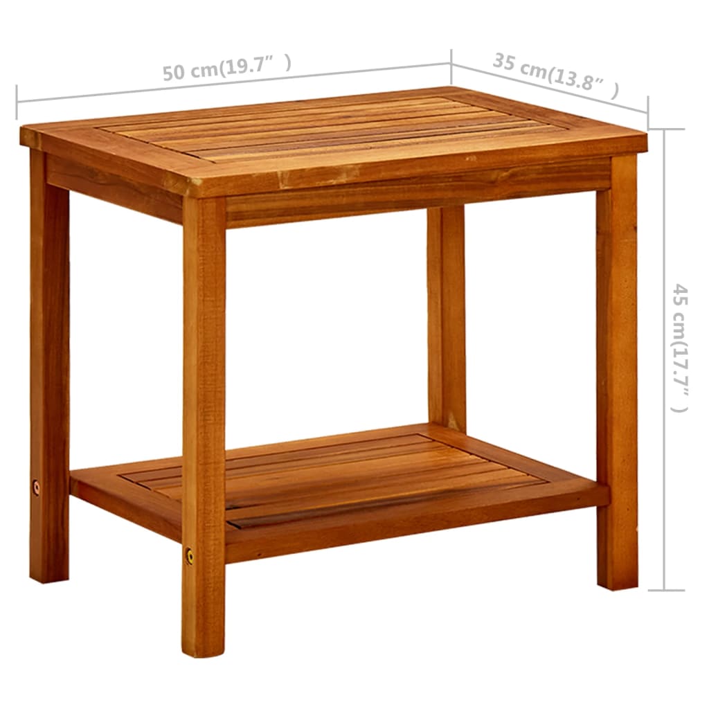 Salontafel Massief Acaciahout 50 x 35 x 45 cm
