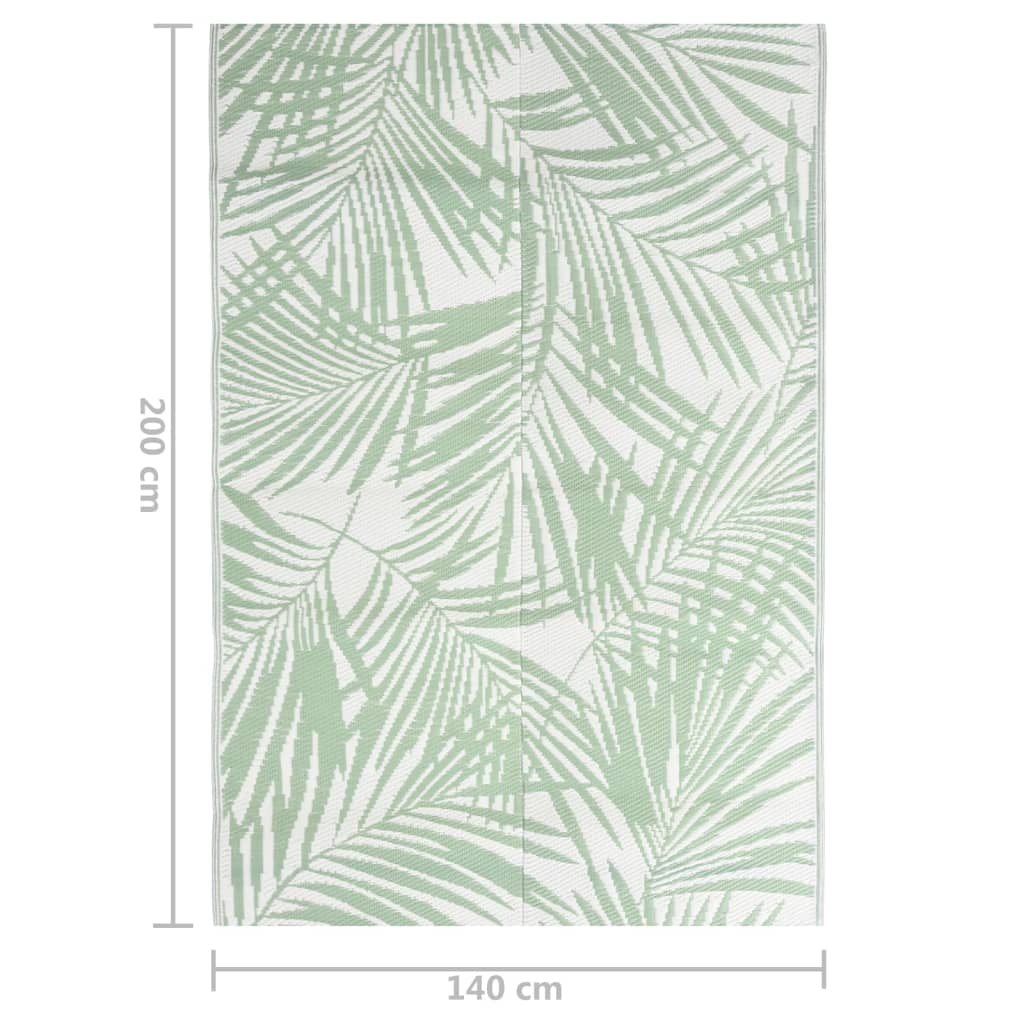 Buitenkleed Polypropeen 140 x 200 cm Groen