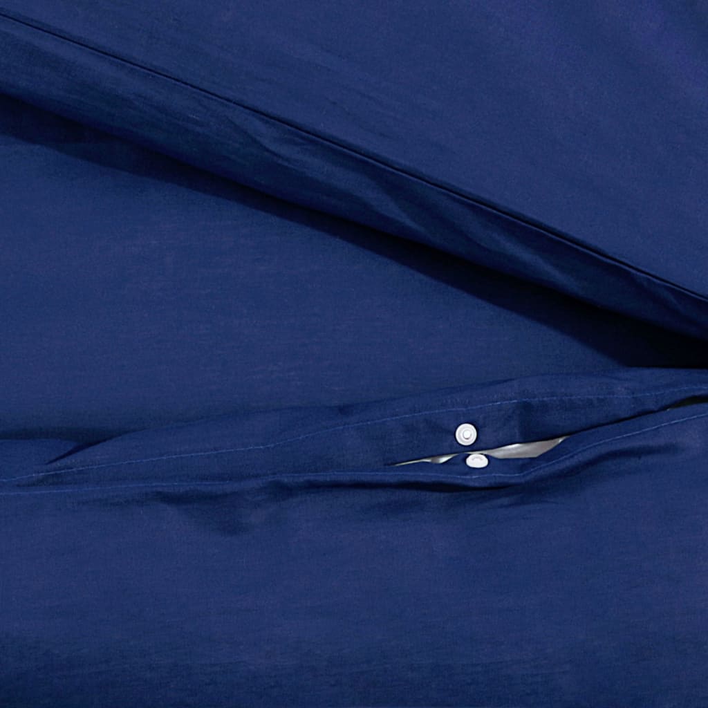 Dekbedovertrekset 155x220 cm microvezel marineblauw