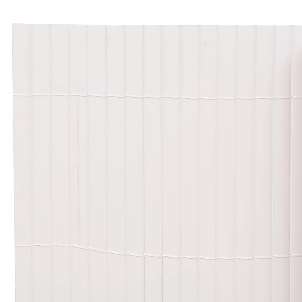 Tuinafscheiding dubbelzijdig 110x500 cm wit 110 x 500 cm Wit