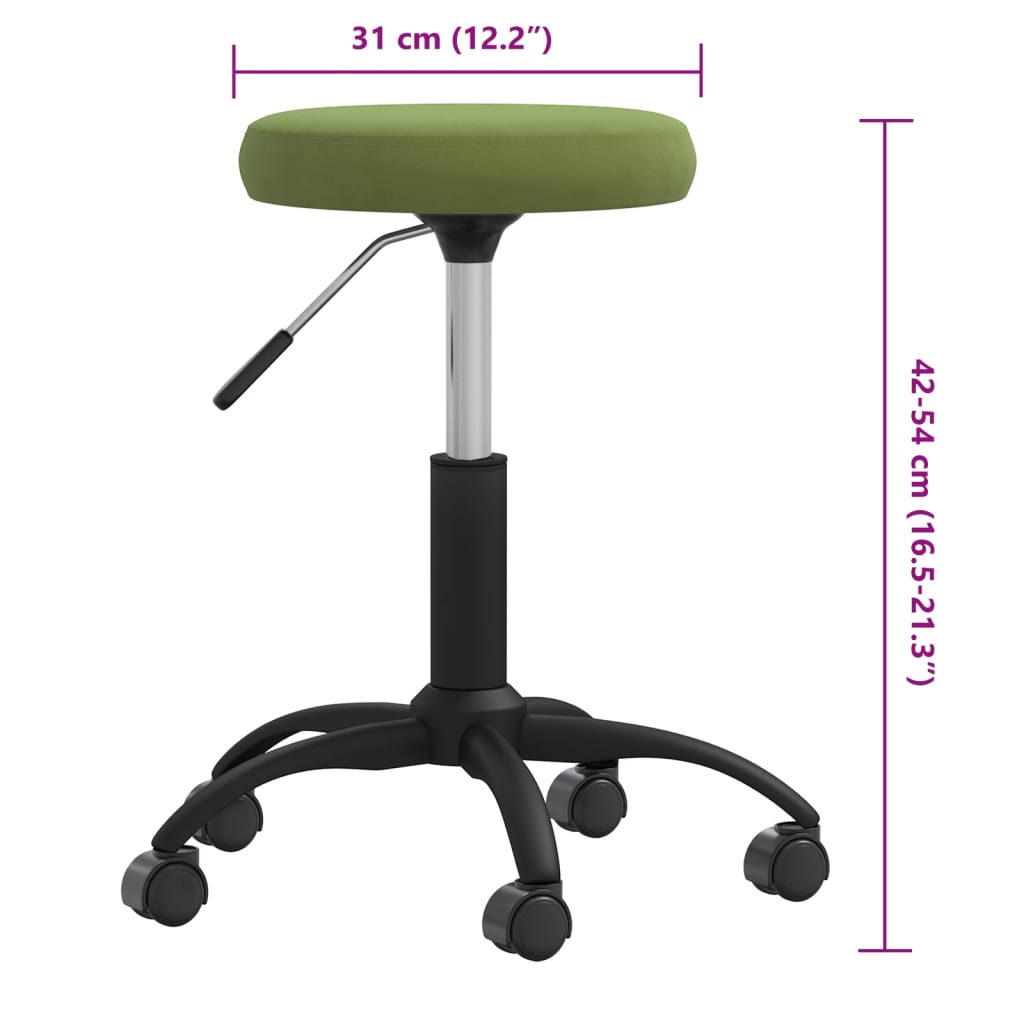 Massagekruk fluweel lichtgroen
