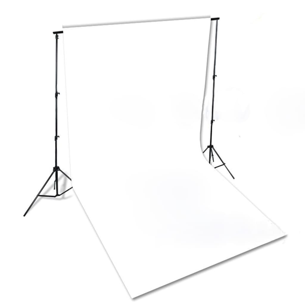 Fotostudioset Met Verlichtingsset En Achtergrond 300 x 300 cm Wit