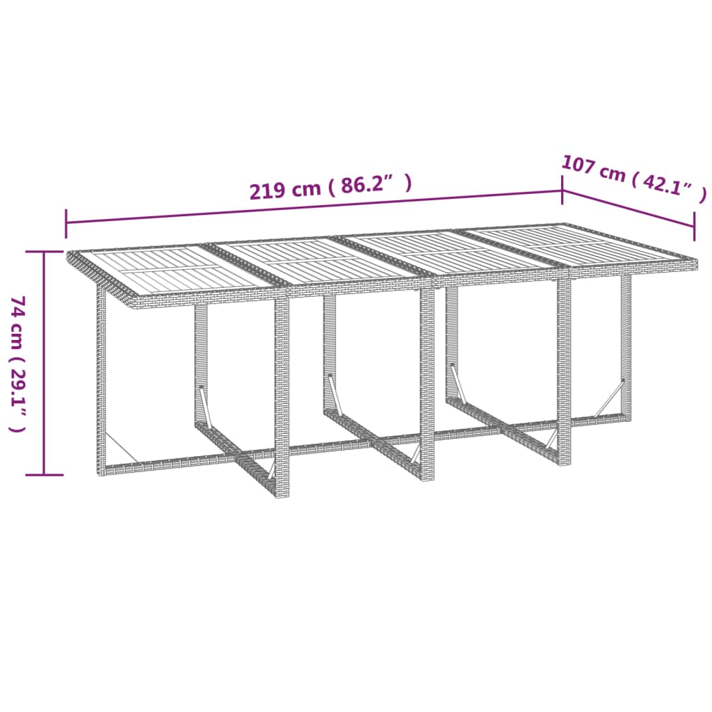 9-Delige Tuinset Met Kussens Poly Rattan Zwart En Bruin 1