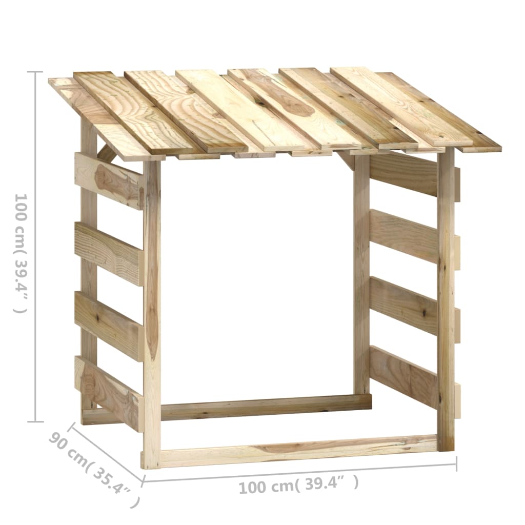 Pergola's Met Dak Geïmpregneerd Grenenhout 4 100 x 90 x 100 cm