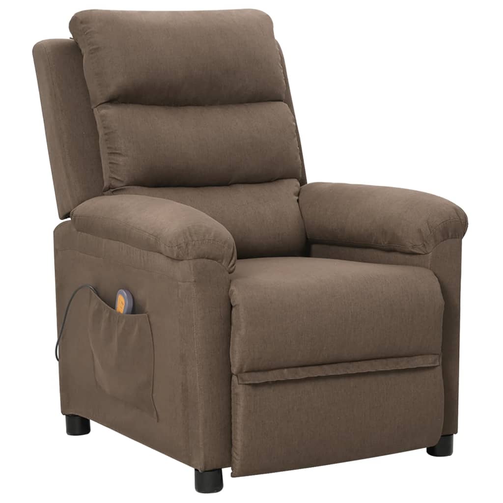 Massagestoel stof taupe