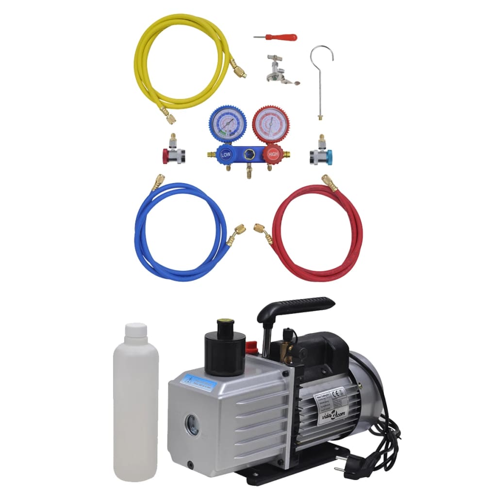 vidaXL Airconditioning - Vacuumpomp - Vacuümpomp 1-traps met 2-voudige vidaXL Airconditioning - Vacuumpomp - Vacuümpomp 1-traps met 2-voudige