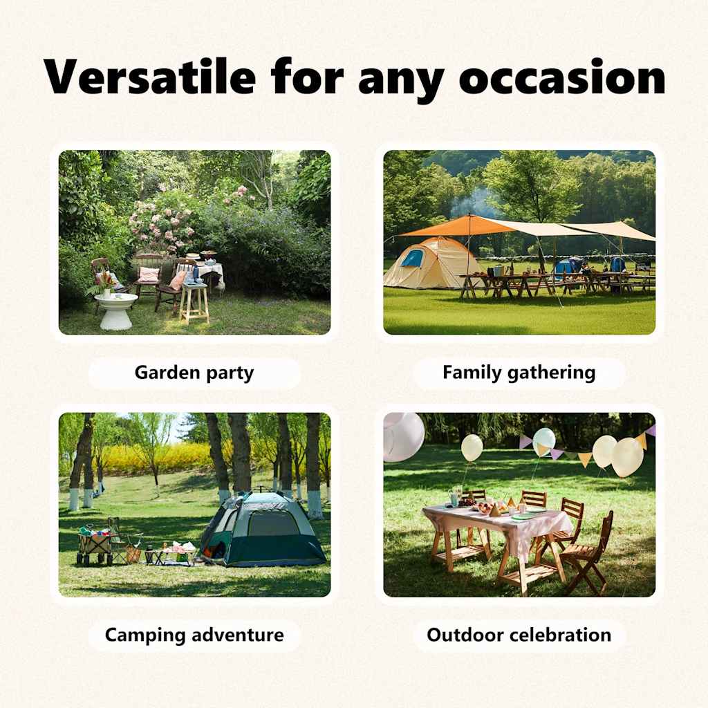 Partytent Inklapbaar Met Zijwanden 2 x 2 m Rood