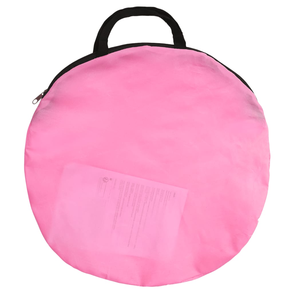 Kinderspeeltent Met 250 Ballen 70X2X70 Cm Roze Meerkleurig 2