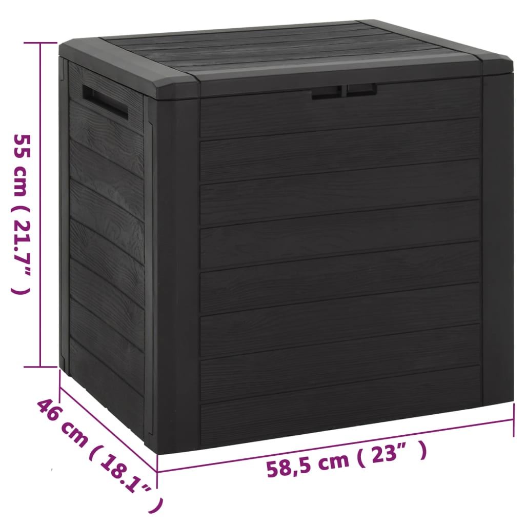 Tuinbox 58,5X46X55 Cm Polypropeen Bruin 140 l