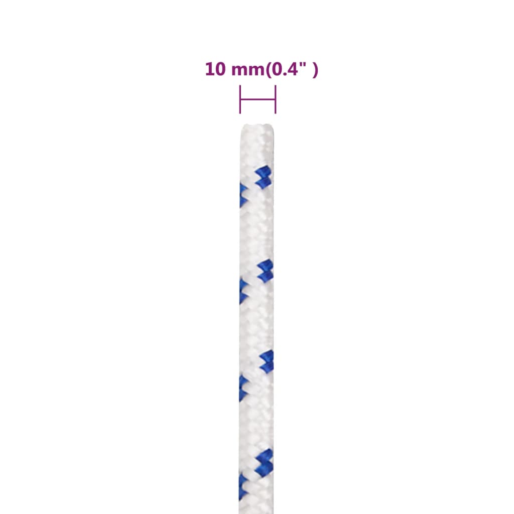 Boot touw 10 mm 500 m polypropyleen wit 10 mm 500 m
