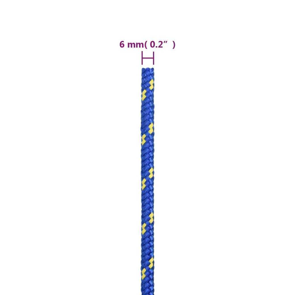 Boottouw Polypropyleen Blauw 6 mm 250 m