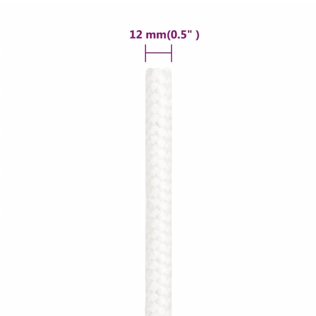 Boottouw 2 Mm Polypropyleen Vol Wit 12 mm 25 m
