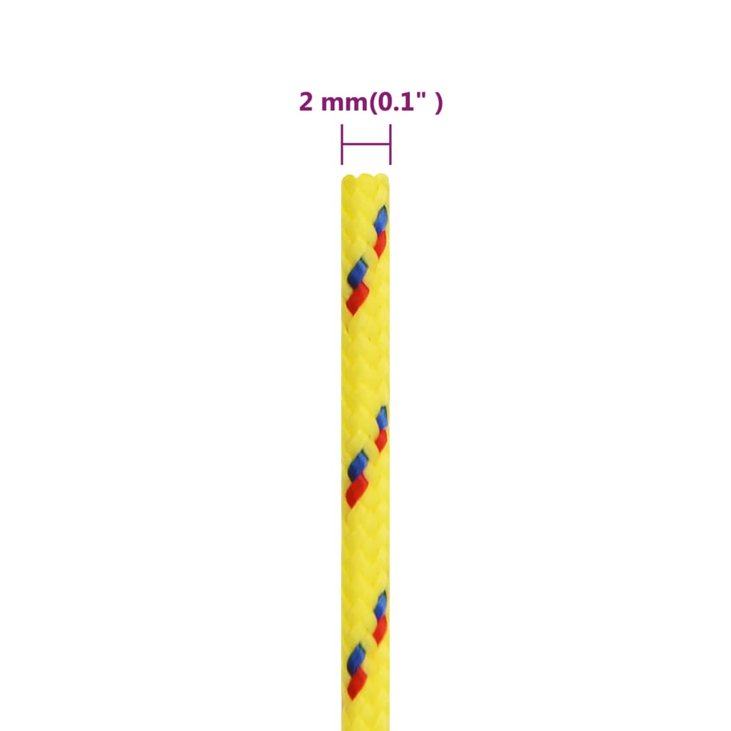 Boottouw Polypropyleen Geel 2 mm 500 m