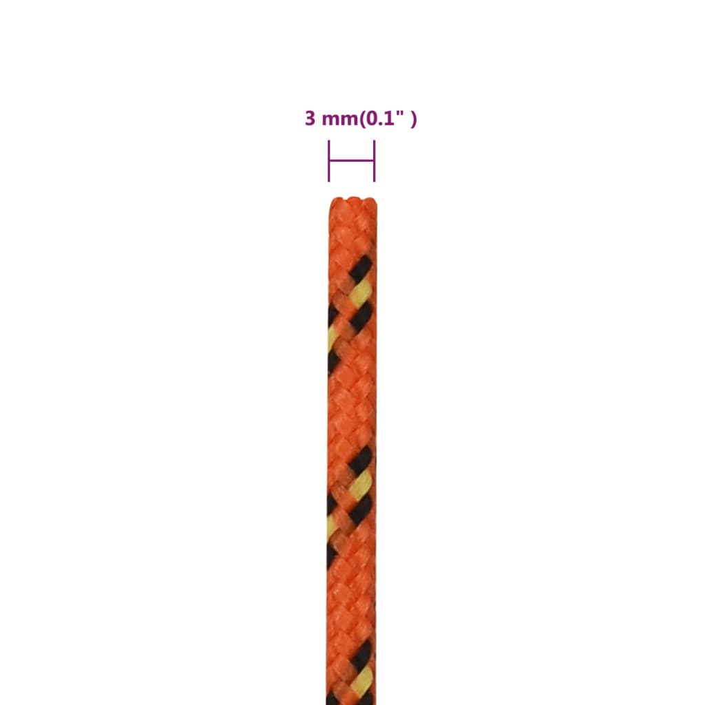 Boottouw Polypropyleen Oranje Orange 3 mm 25 m