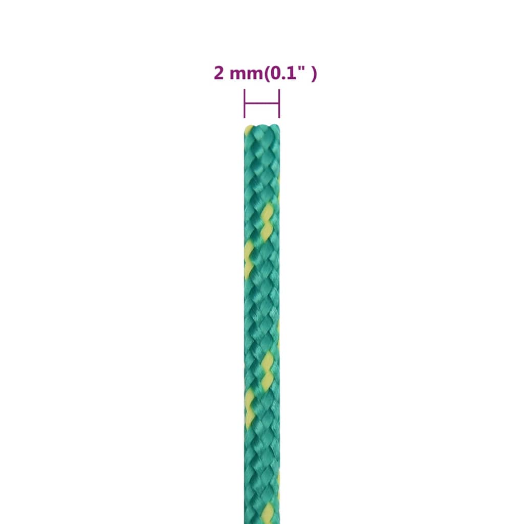 Boottouw 2 mm 25 m polypropyleen groen 2 mm 25 m