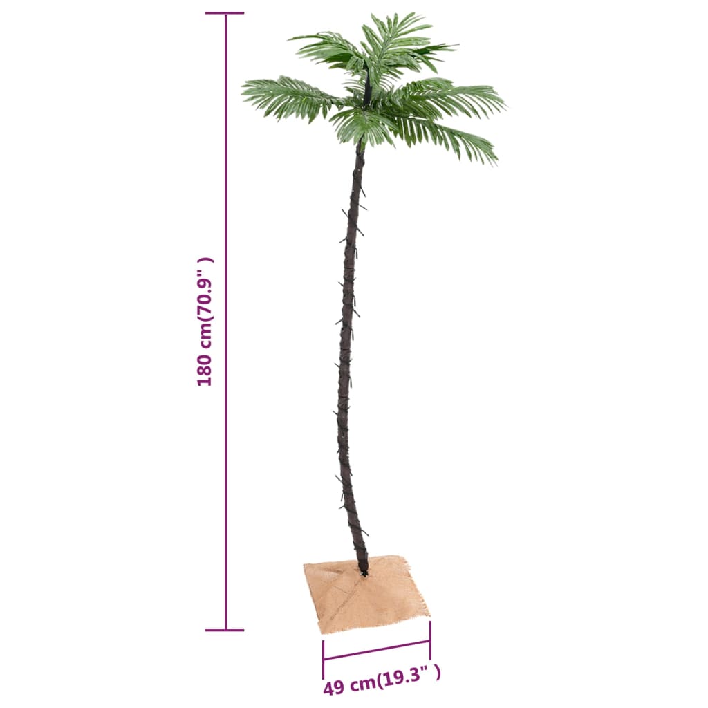 Palmboom Led 96 Led's Warmwit 180 Cm