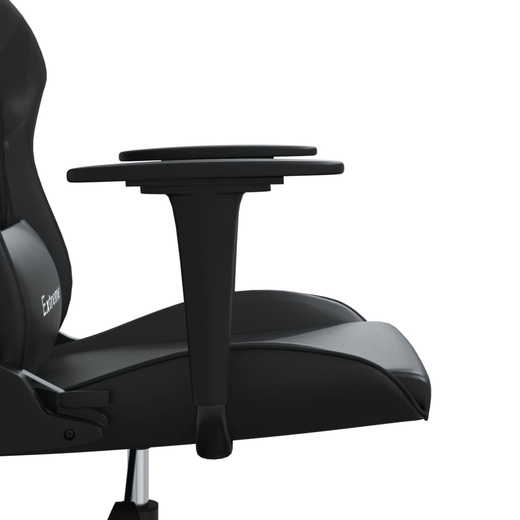 Massage Gamestoel Kunstleer Zwart Zonder voetensteun