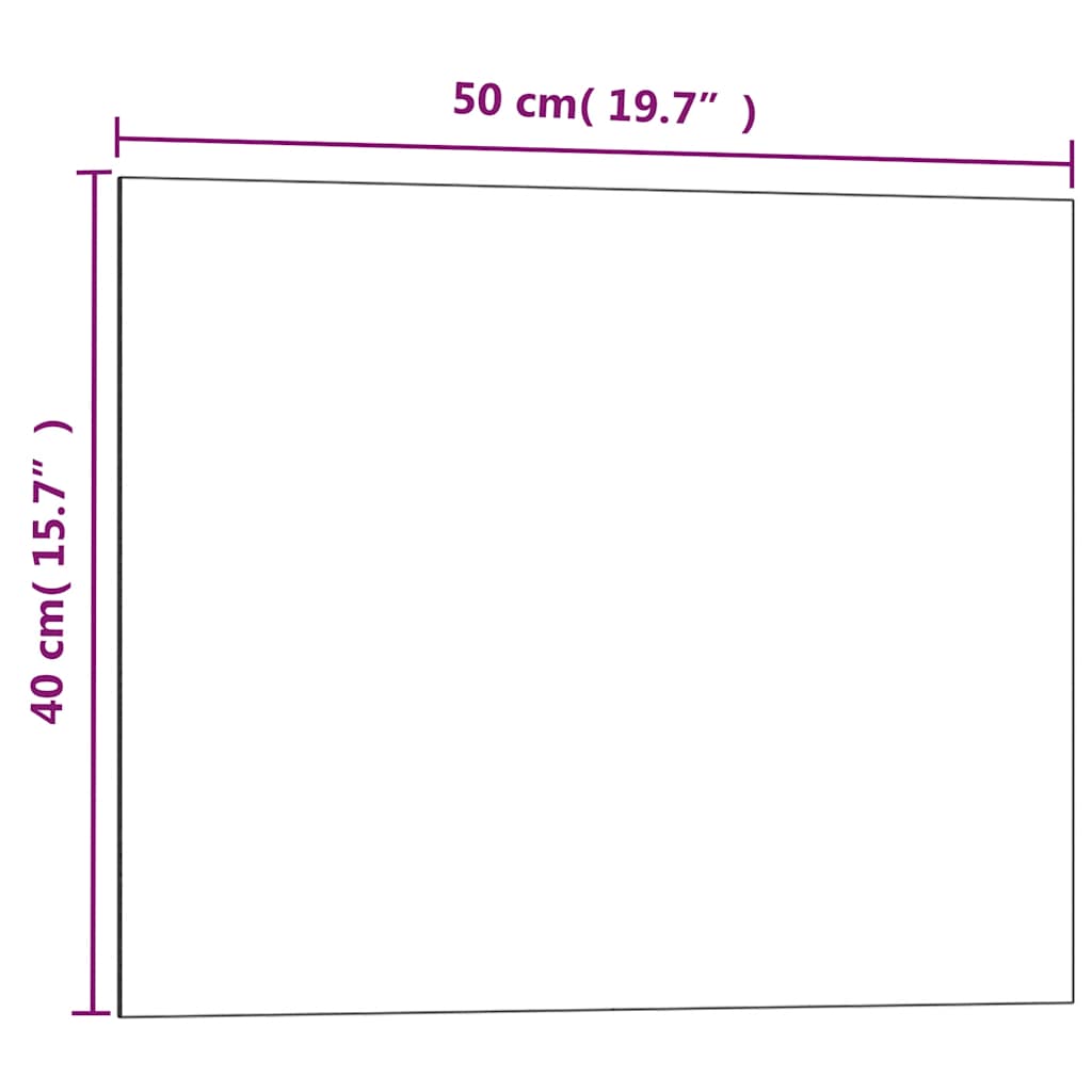Magneetbord Voor Aan De Wand Gehard Glas 50 x 40 cm