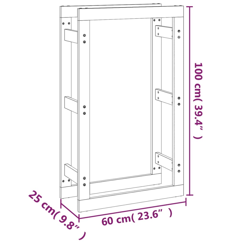Haardhoutrek 60 X 25 X 100 Cm Massief Grenenhout Honingbruin