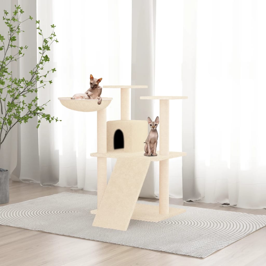 Kattenmeubel Met Sisal Krabpalen 83 Cm Donkergrijs