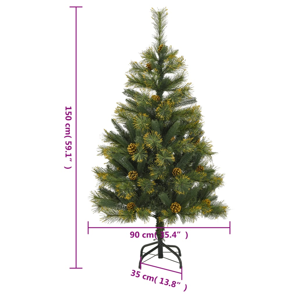 Kunstkerstboom Met Scharnieren En Standaard 150 cm Basis
