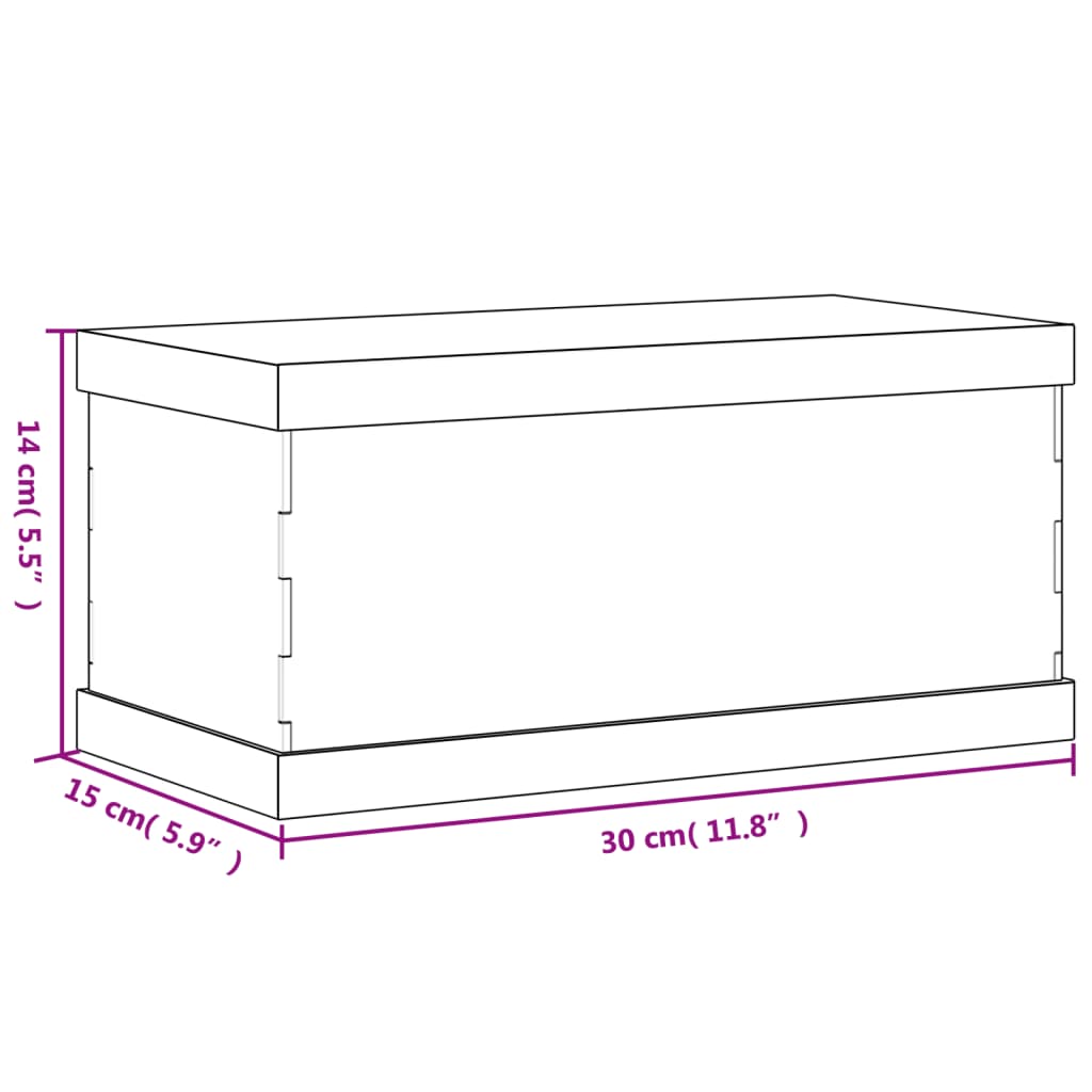 Vitrine Transparant Acryl 30 x 15 x 14 cm