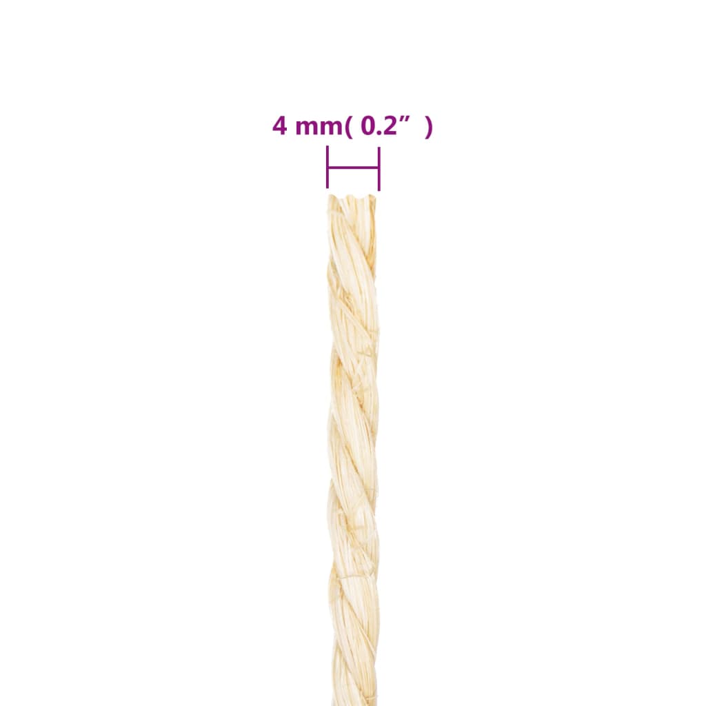 Touw 4 Mm 50 M 100% Sisal