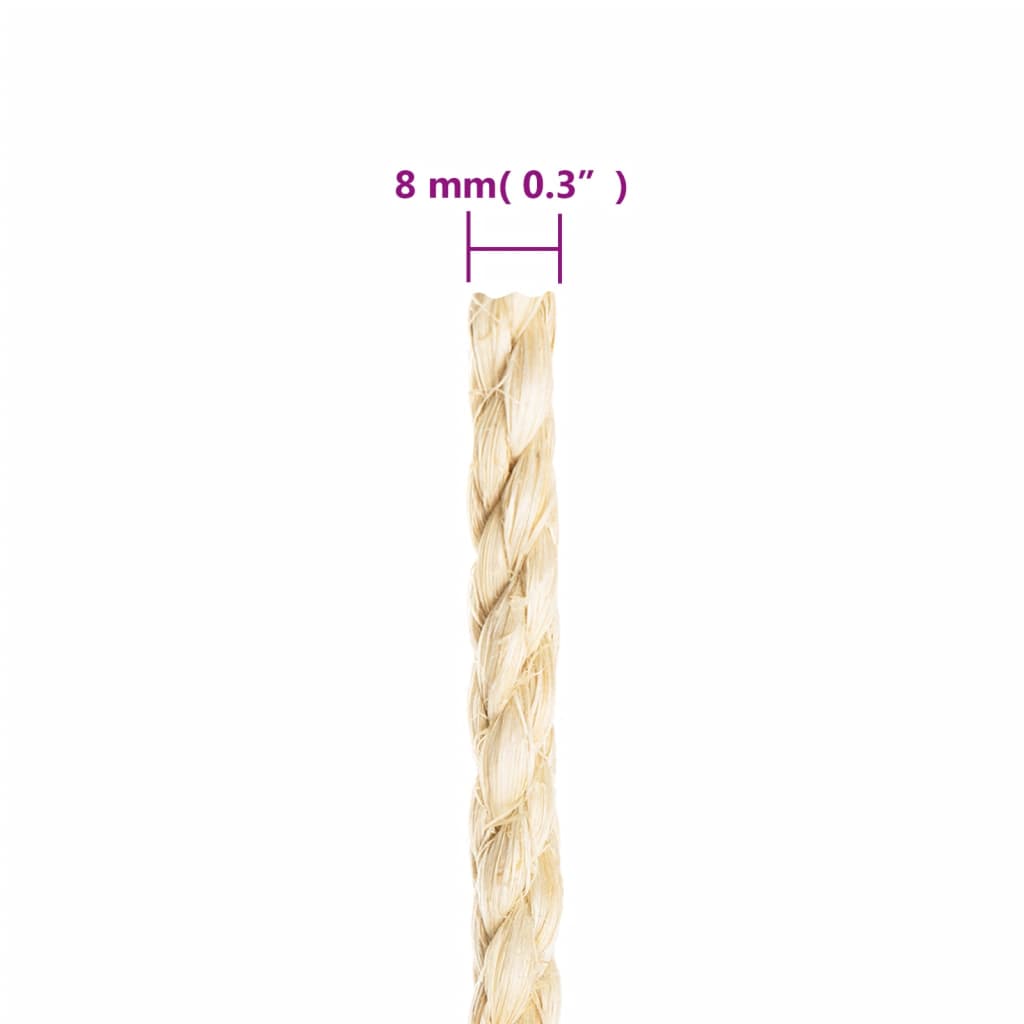 Touw 8 Mm 50 M 100% Sisal