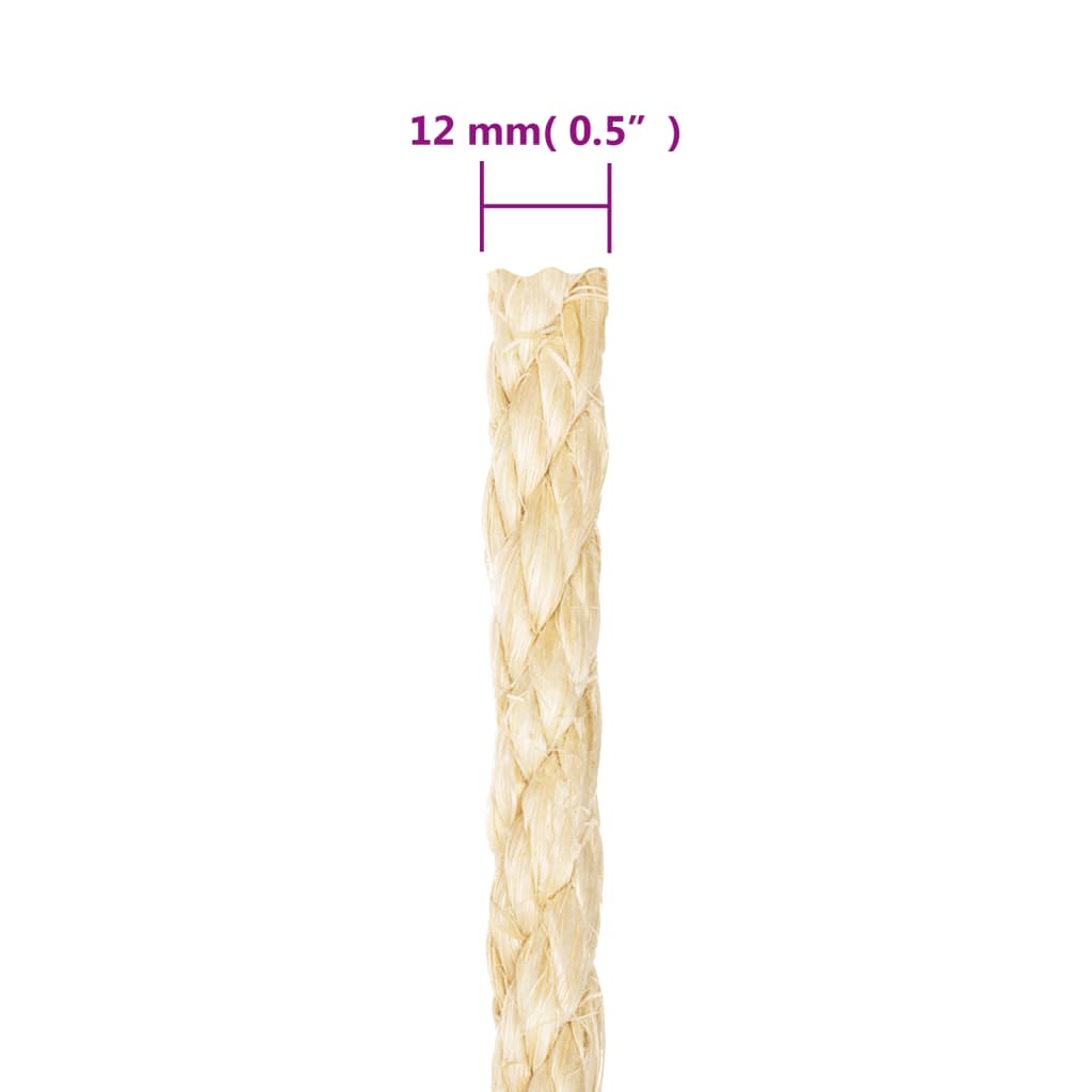 Touw 12 Mm 25 M 100% Sisal