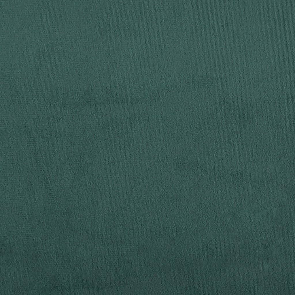 Slaapbank Onderschuifbed En Lades Fluweel Donkergroen 80 x 200 cm met onderschuifbed en lade en matras