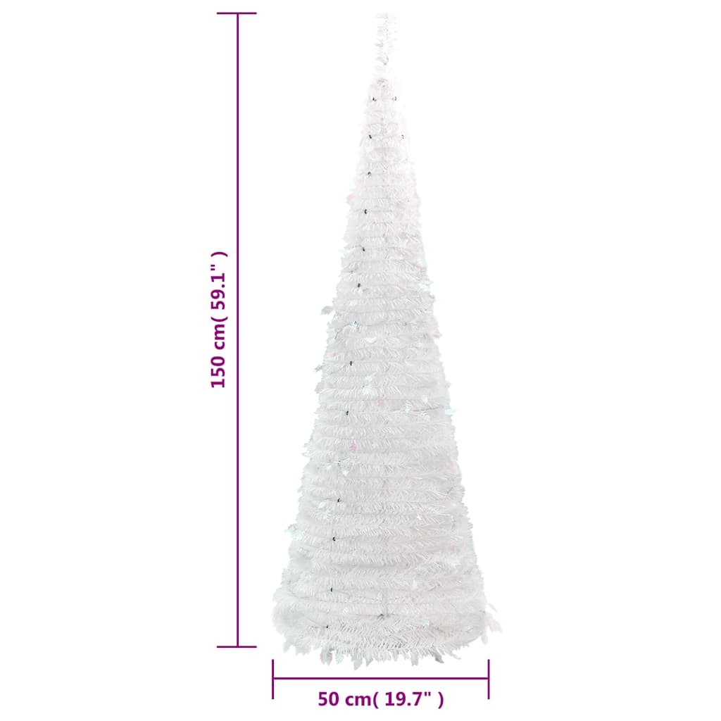 Kunstkerstboom Pop-Up 100 Led's Wit 150 cm