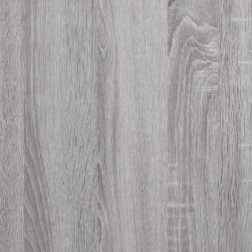 Hoge Kast 69,5X34X180 Cm Bewerkt Hout Eikenkleurig Grijs sonoma