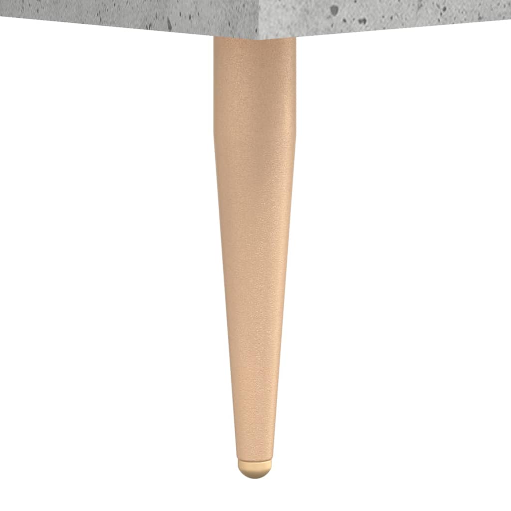 Hoge Kast 69,5X34X180 Cm Bewerkt Hout Betongrijs