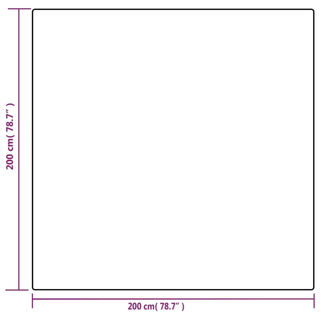 Verzwaringsdeken met hoes 200x200 cm 13 kg stof grijs 13 kg 200x200 cm
