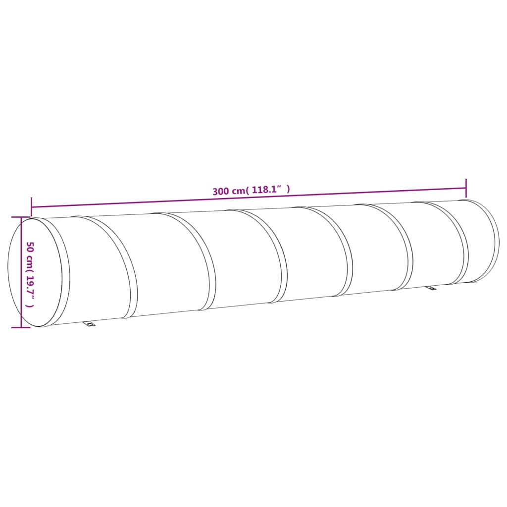 Hondentunnel Polyester Blauw Ø 50 x 300 cm
