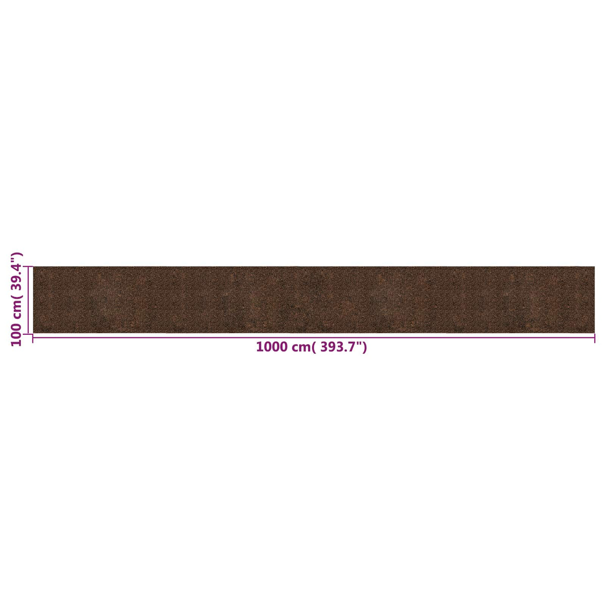 Kurk rol Bruin 1000 x 100 cm Kurk en Rubber