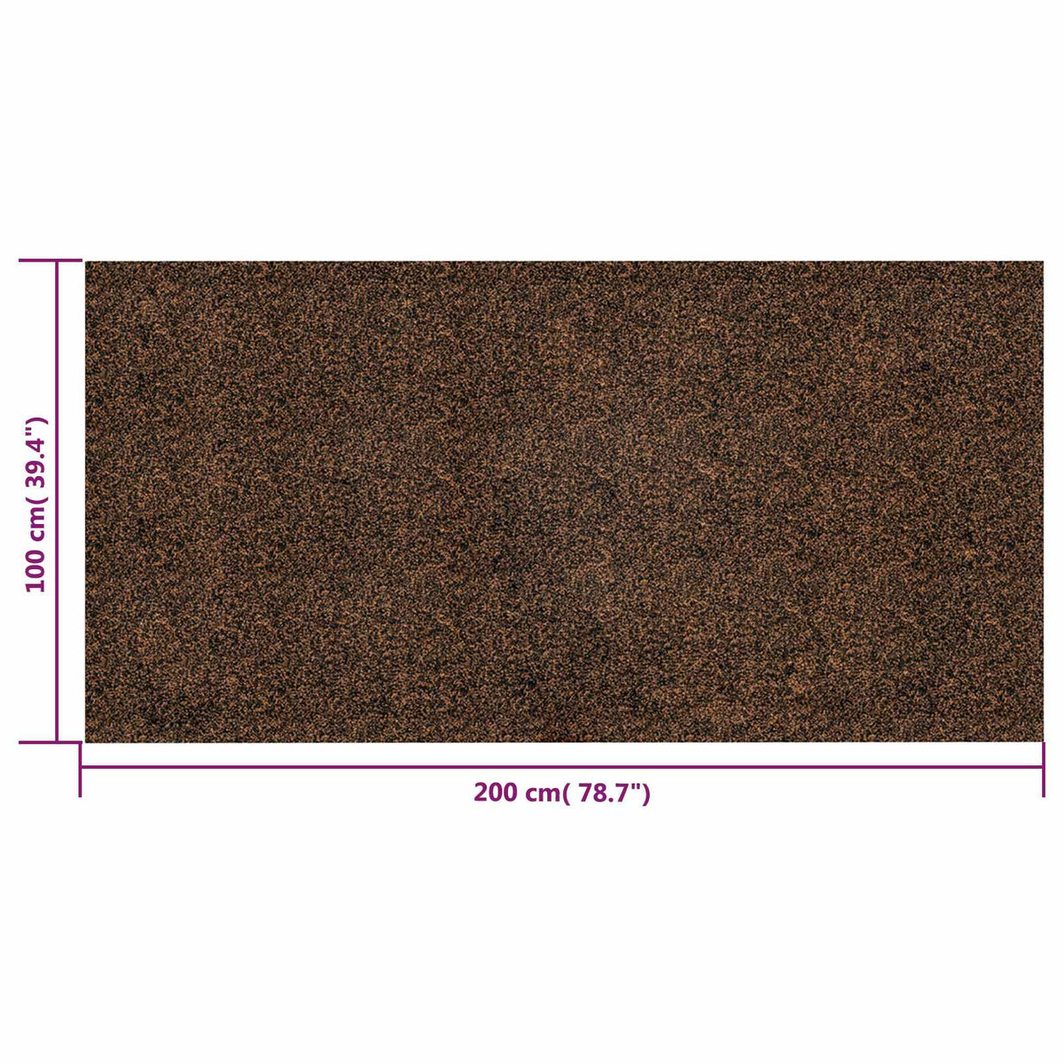 Kurk rol Bruin 200 x 100 cm Kurk en Rubber