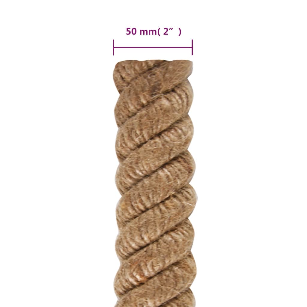 Touw 5 m lang 50 mm dik jute 50 mm 5 m