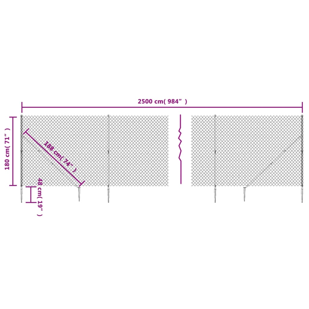 Gaashek Met Grondankers 1,8X25 M Groen