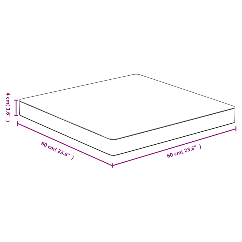 Tafelblad 60X60X4 Cm Bamboe