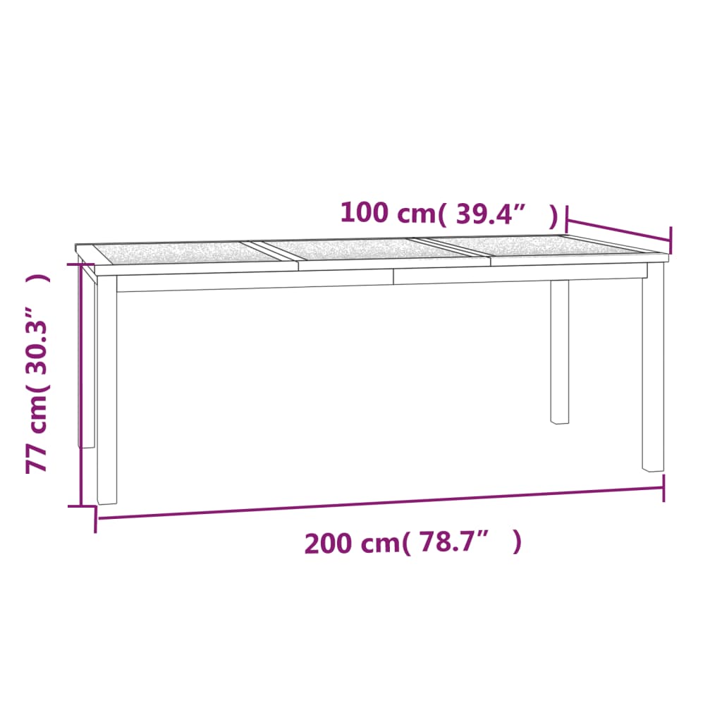 3-Delige Tuinset Massief Teakhout 2x Bank + Tafel